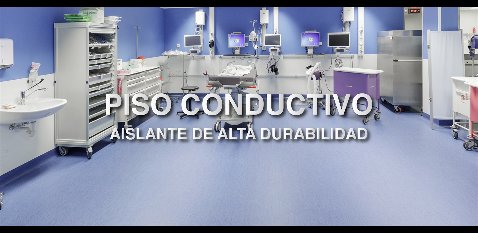 Piso Conductivo diseñado para areas hospitalarias e industriales