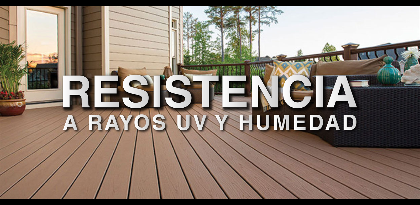 Piso Deck Sintetico ideal para terrazas, balcones y albercas